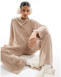 Vero Moda - Foldover Ribbed Jersey Top Co-Ord - Lyst