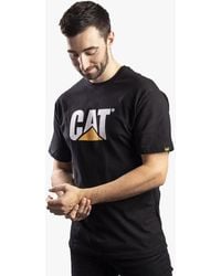 Caterpillar - Trademark Logo Cotton T-Shirt - Lyst