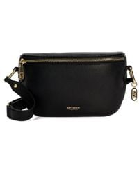 Dune - Accessories Dent - Small Curved Cross-body Bag Leather - Lyst