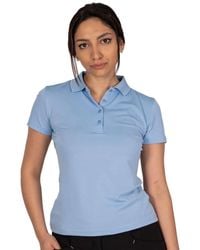 Island Green - Ladies Classic Micro Pique Golf Polo Shirt (Cerulean) - Lyst