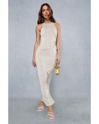MissPap - Double Layer Cut Out Side Racer Maxi Dress - Lyst