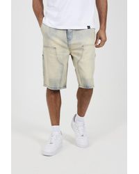 Brave Soul - Carpenter Button-Up Shorts - Lyst
