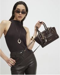 River Island - Small Winged Panelled Zip Tote Bag - Lyst