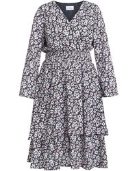 Gina Bacconi - Clora V Neck Rouched Waist Dress - Lyst