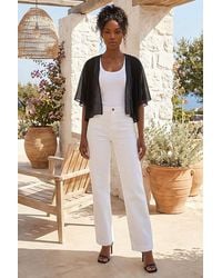 Roman - Chiffon Cape Cropped Bolero - Lyst
