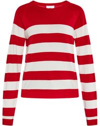 Usha - Jumper Rood Wit - Lyst