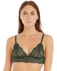 Tommy Hilfiger - Th Ultra Soft Lace Triangle Bralette - Lyst