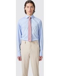 Shelby and Sons - Lewes Slim Fit Spread Collar Cotton Shirt - Lyst