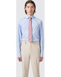 Shelby and Sons - Lewes Slim Fit Spread Collar Cotton Shirt - Lyst