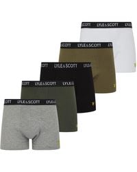 Lyle & Scott - Lyle And Scott 5-pack Core Trunks In Multi Kleur - Lyst