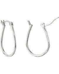 The Jewellery Stockroom - Sterling Tiny Creole Hoop Earrings - Lyst