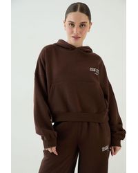 DSGN Studio - Collegiate Printed Boxy Hoodie - Lyst