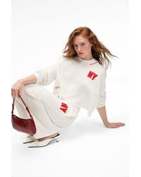 Grimelange - Crop Relaxed Logo Sweatshirt - Lyst