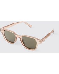BoohooMAN - Rim Rectangle Sunglasses - Lyst