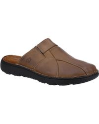 Hush Puppies - Carson Mule Leather Sandal - Lyst