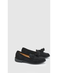 Good for the Sole - Lola Faux Suede Flexi Tassel Detail Loafers - Lyst