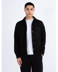 Luke 1977 - Donovan 1000 Premium Faux Suede Overshirt - Lyst