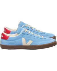 Veja - Panenka Suede Trainer Aqua/Pierre/Bark - Lyst