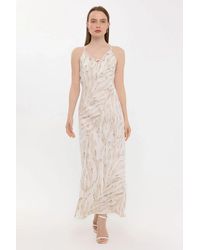 Hiccup - Abstract Print V-Neck Sleeveless Maxi Dress - Lyst