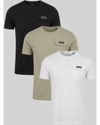 Firetrap - Multi 3 Pack Regular Fit Cotton Pocket Tees - Lyst