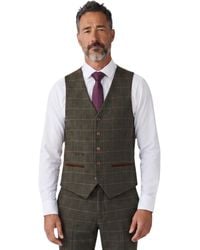 Paul Andrew - Tweed Herringbone Check Waistcoat - Lyst