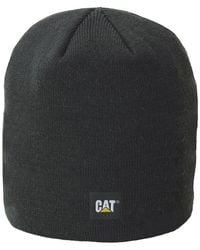 Caterpillar - Logo Knit Adults Beanie Hat - Lyst