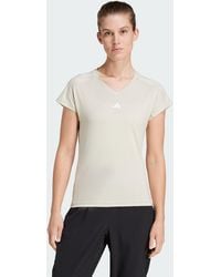 adidas Originals - Aeroready Train Essentials Minimal Branding V-Neck Tee - Lyst