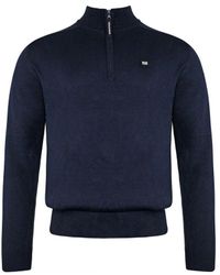 Weekend Offender - Long Sleeve Natal Zip Neck Sweater Kwaw2012 Cotton - Lyst