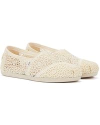 TOMS - Apargata Crochet Natural Espadrilles Sandal - Lyst