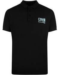 Roberto Cavalli - Bold Logo Polo Shirt Material_Cotton - Lyst
