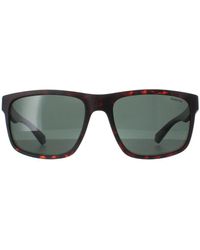 Polaroid - Rectangle Matte Havana Polarized Pld 2157/S - Lyst
