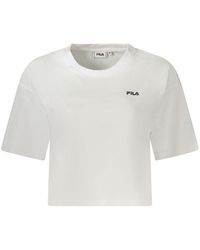 Fila - Crop Top Met Korte Mouwen - Lyst