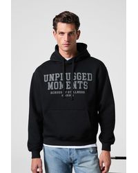 Grimelange - Printed Hooded Pocket Sweatshirt - Lyst