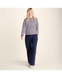 TOG24 - Misty Supersoft Cotton Striped Boat Neck T-Shirt - Lyst