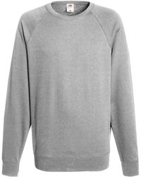 Fruit Of The Loom - Lightweight Raglan Sweatshirt (240 Gsm) (Heather) - Lyst