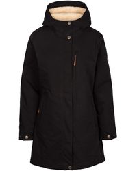 Trespass - Risha Tp50 Fleece Gevoerde Waterdichte Jas (zwart) - Lyst