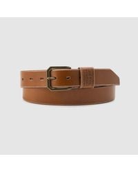 Levi's - Levi's Accessories Wide Loop Two Horse Belt Tobac - Lyst