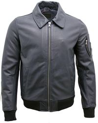 Infinity Leather - Cowhide Airline A2 Us Airforce Bomber Jacket - Lyst