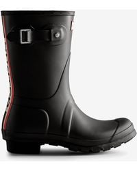 HUNTER - Original Short Tri Colour Logo Boot Wellies Rubber - Lyst