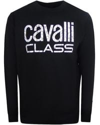Roberto Cavalli - Bold Floral Design Sweatshirt Cotton - Lyst