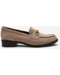 Where's That From - Maelynn Round Toe Single Metal Bar Loafers - Lyst
