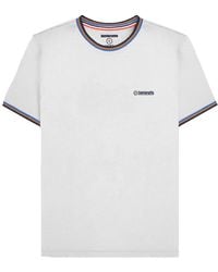 Lambretta - Ss25 Triple Tipped Pique T-Shirt /Tobacco/Royal) - Lyst