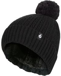 Heat Holders - Ladies Thermal Cable Beanie Hat - Lyst