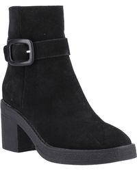 Hush Puppies - Fearne Suede Heeled Ankle Boots - Lyst