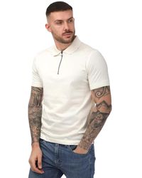 Mercery - Regal Zip Neck Poloshirt (ecru) - Lyst