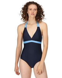 Regatta - Flavia Halter Neck Swimsuit Swimming Costume - Lyst