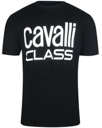 Roberto Cavalli - Bold Brand T-Shirt Cotton - Lyst