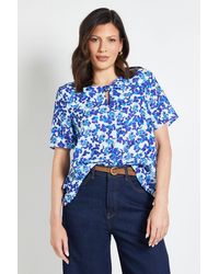 Wallis - Floral Print Twist Blouse - Lyst