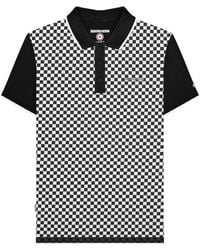 Lambretta - Two Tone All-Over Print Polo Shirt Cotton - Lyst