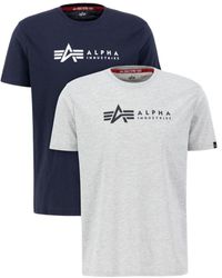 Alpha Industries - Label T 2 Pack - Lyst